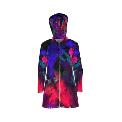 "Chromatic Release" Women's Hooded Breathable Rain Jacket