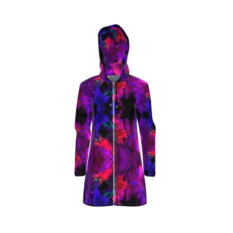 "Chromatic Release" Women's Hooded Breathable Rain Jacket