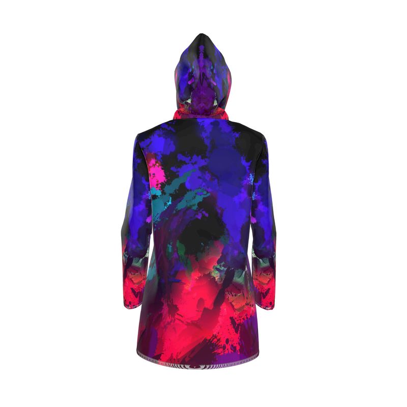 "Chromatic Release" Women's Hooded Breathable Rain Jacket