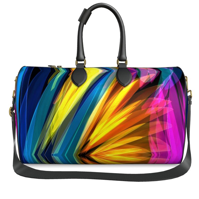 "Glass Butterfly" Bubble Nappa Leather Duffle Bag (Large)