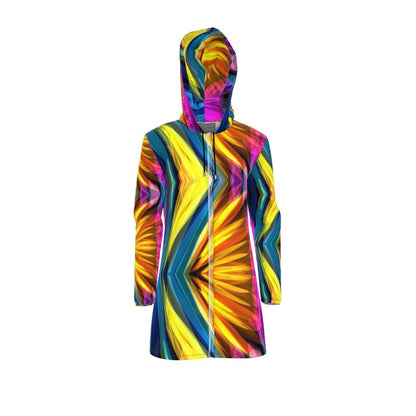 "Glass Butterfly" Women's Breathable Hooded Rain Jacket