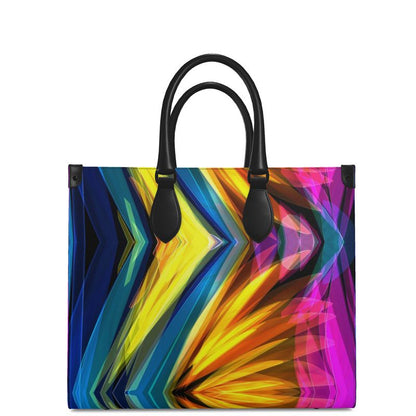 Large "Glass Butterfly" Smooth Nappa Leather Shopper Bag