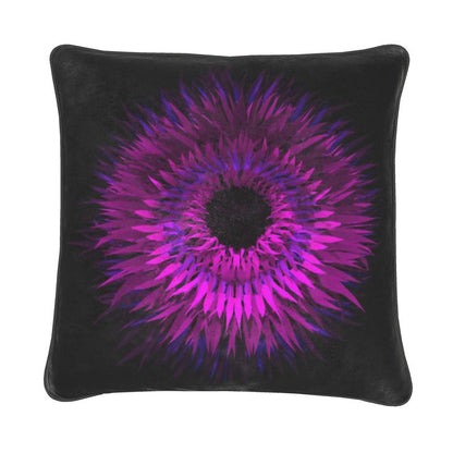 16" Square "Floral Glitch" Designer Custom Pillows