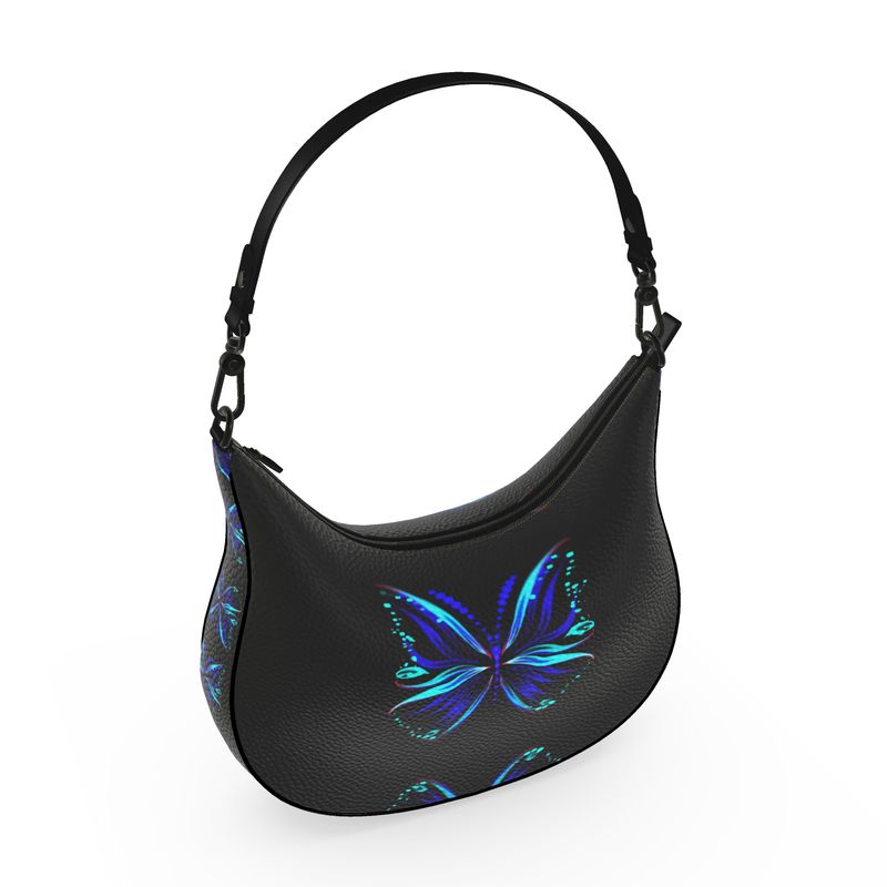 "Flutter" Custom Curve Hobo Bag