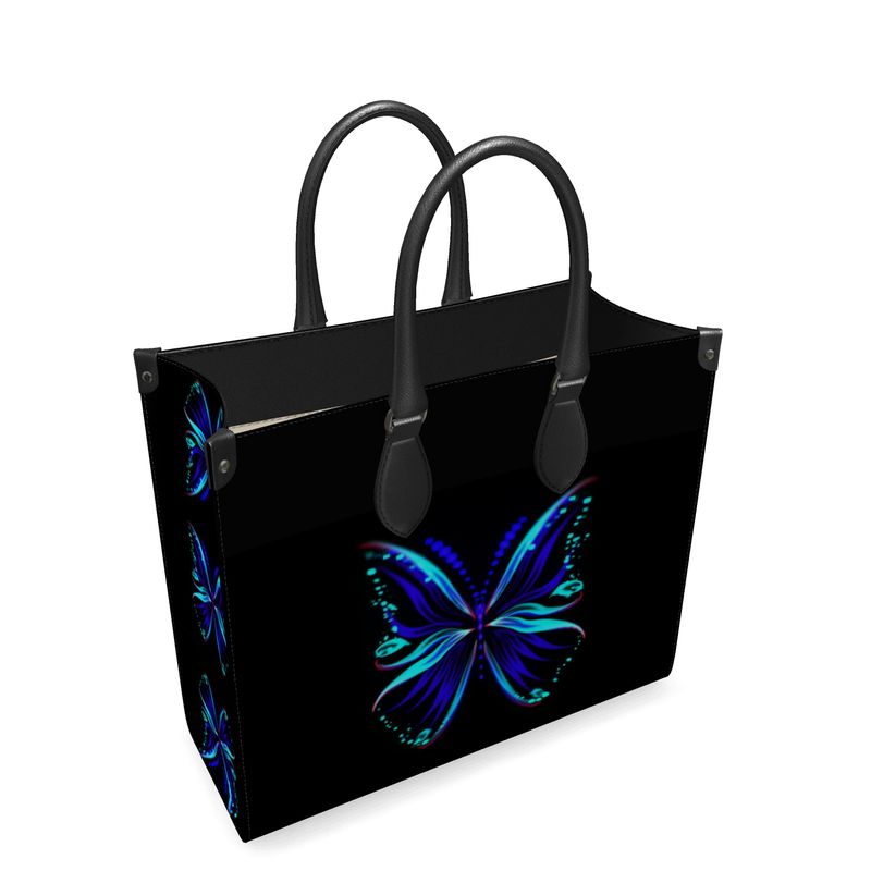 Large "Flutter" Smooth Nappa Leather Shopper Bag