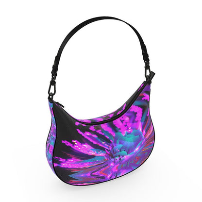 "Dazzling Dahlias" Custom Curve Hobo Bag