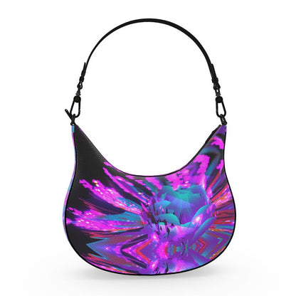 "Dazzling Dahlias" Custom Curve Hobo Bag