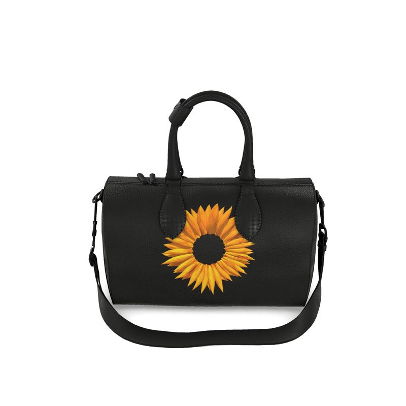 Small "Sunflower Dreams" Nappa Leather Duffle Bag