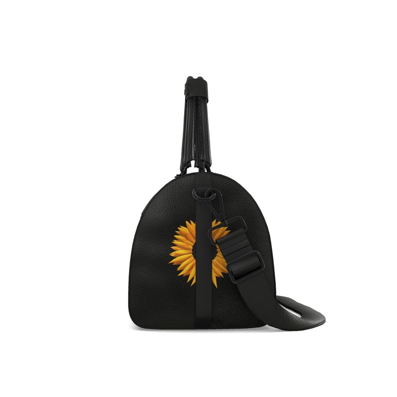 Small "Sunflower Dreams" Nappa Leather Duffle Bag