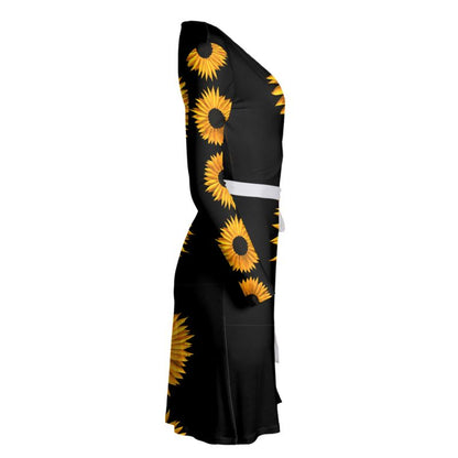 "Sunflower Dreams" Wrap Dress