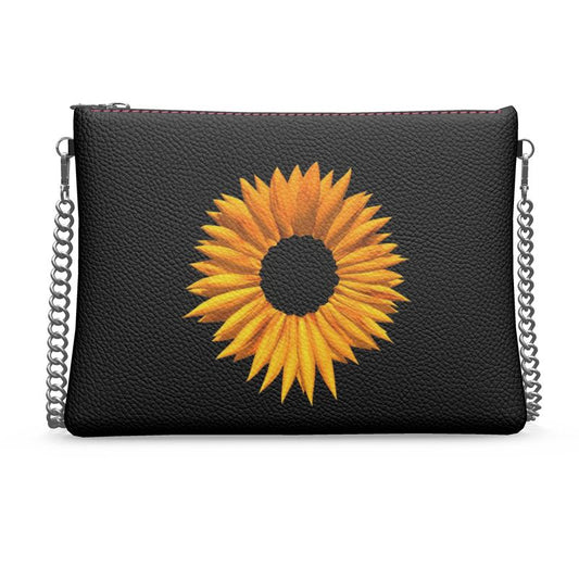 "Sunflower Dreams" Custom Crossbody Bag With Chain