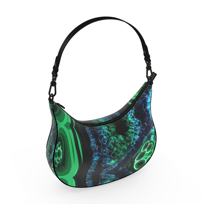 "Malachite" Custom Curve Hobo Bag