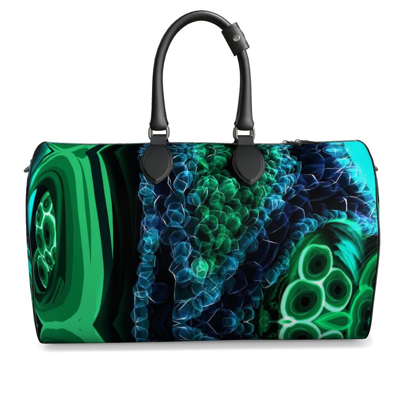 "Malachite" Nappa Leather Duffle Bag (Large)