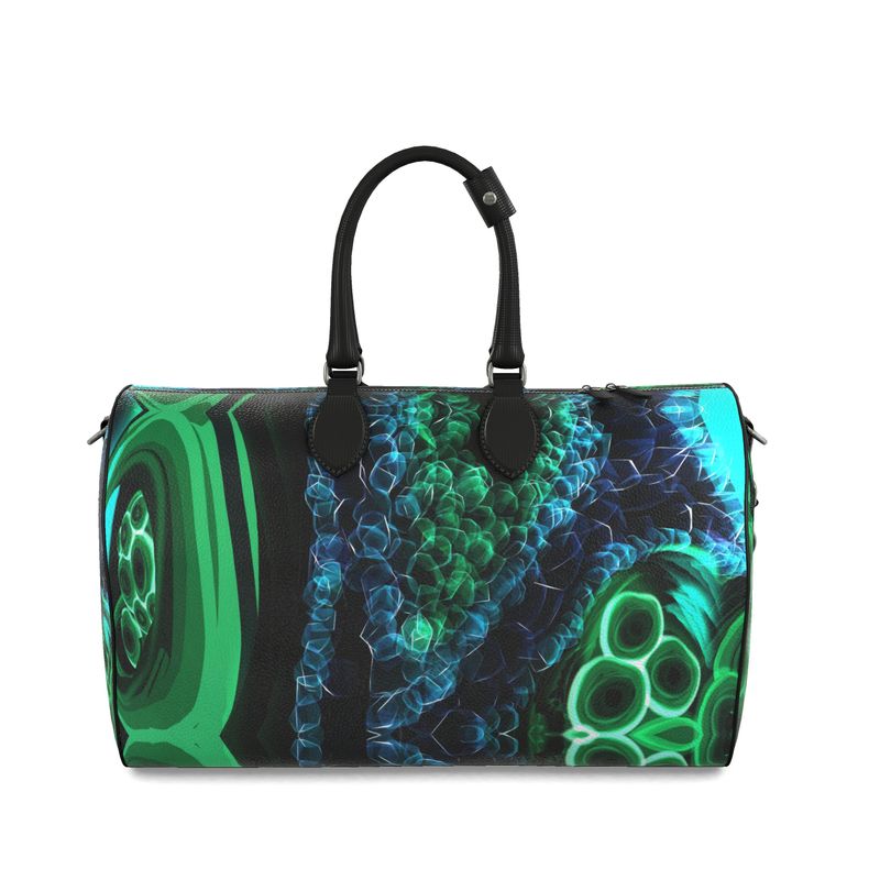 "Malachite" Nappa Leather Duffle Bag (Large)