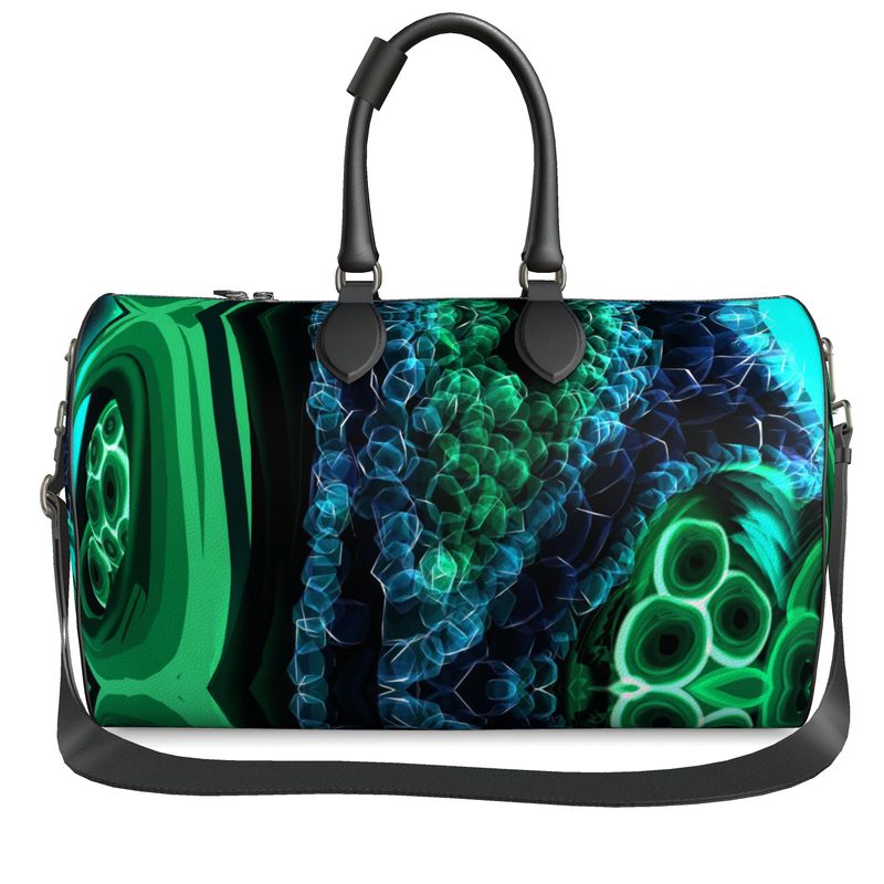 "Malachite" Nappa Leather Duffle Bag (Large)