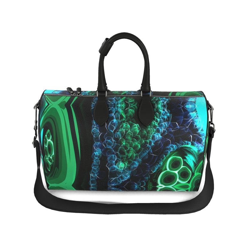 "Malachite" Nappa Leather Duffle Bag (Large)