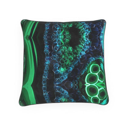 16" Square "Malachite" Designer Custom Pillow