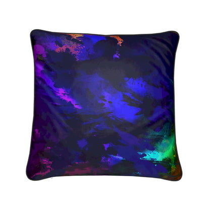 16" Square "Rainbow Color Explosion" Designer Custom Pillow