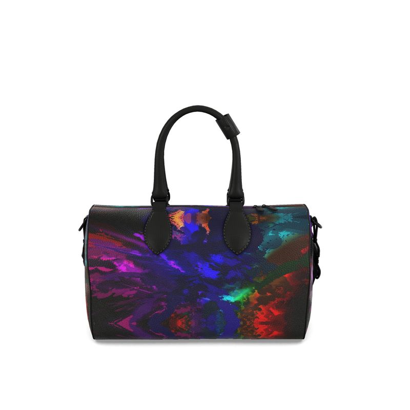 Small "Rainbow Color Explosion" Nappa Leather Duffle Bag