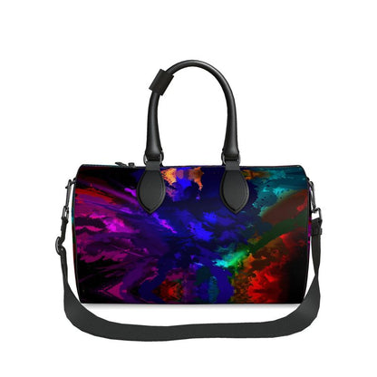 Small "Rainbow Color Explosion" Nappa Leather Duffle Bag