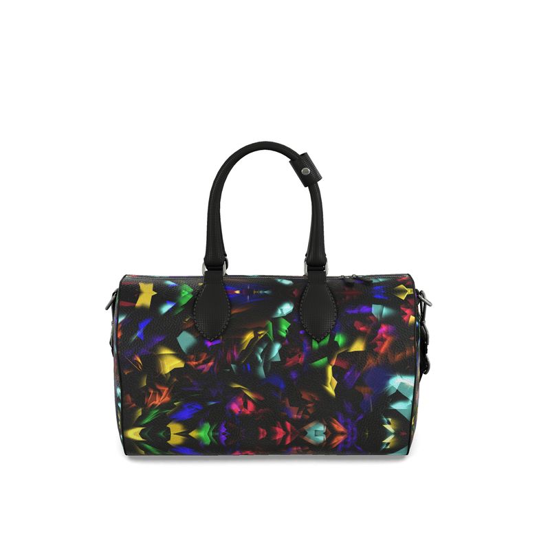 Small "Virgin Rainbow Opal" Nappa Leather Duffle Bag