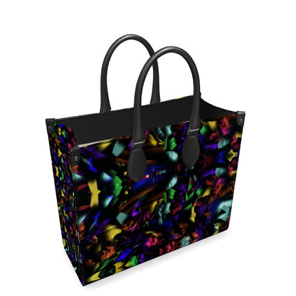 "Virgin Rainbow Opal" Smooth Nappa Leather Shopper Bag