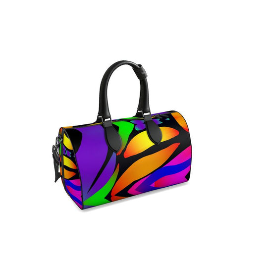 Small "Butterfly Rainbow" Nappa Leather Duffle Bag