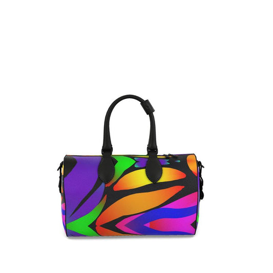 Small "Butterfly Rainbow" Nappa Leather Duffle Bag