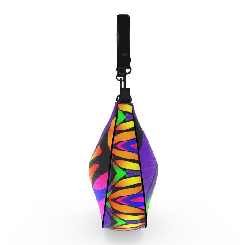 "Butterfly Rainbow" Custom Curve Hobo Bag