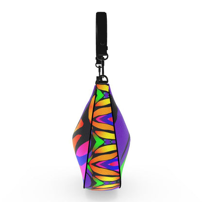 "Butterfly Rainbow" Custom Curve Hobo Bag