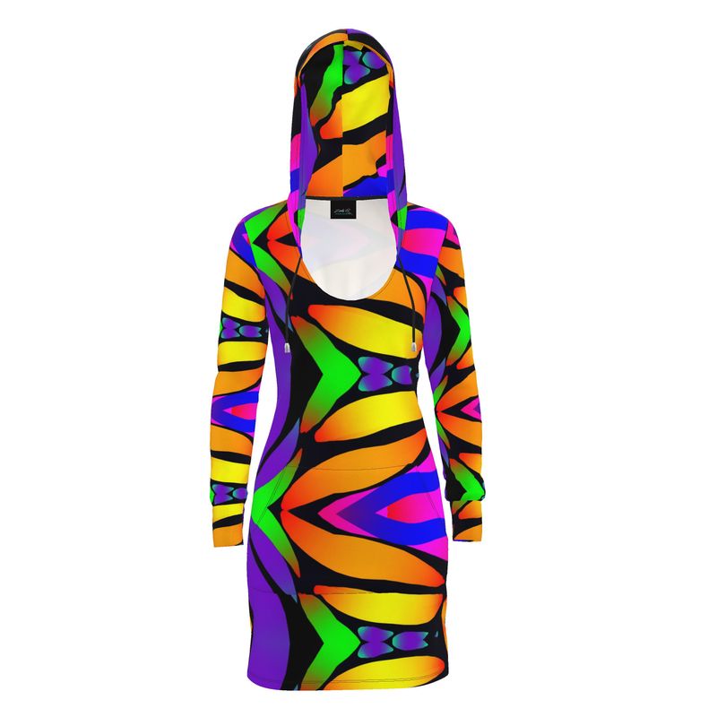 "Butterfly Rainbow" Hoody Dress