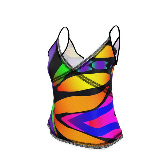 "Butterfly Rainbow" Satin Cami