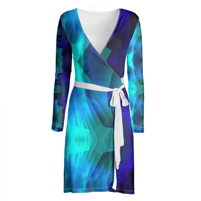 "Boulder Opal" Wrap Dress