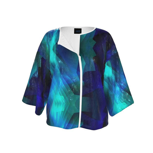 "Boulder Opal" Crushed Velvet Kimono Jacket - ZandyXR The Unique VR Art Boutique