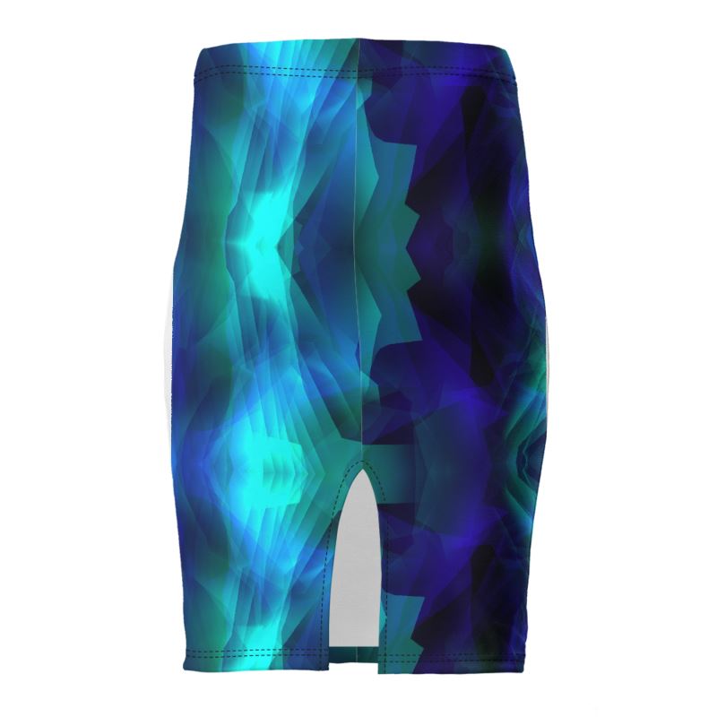 "Boulder Opal" Custom Pencil Skirt - ZandyXR The Unique VR Art Boutique