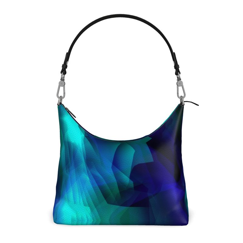 "Boulder Opal" Custom Square Hobo Bag - ZandyXR The Unique VR Art Boutique