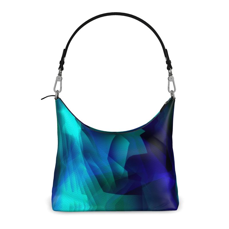 "Boulder Opal" Custom Square Hobo Bag - ZandyXR The Unique VR Art Boutique