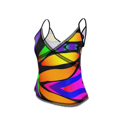 "Butterfly Rainbow" Satin Cami - ZandyXR The Unique VR Art Boutique