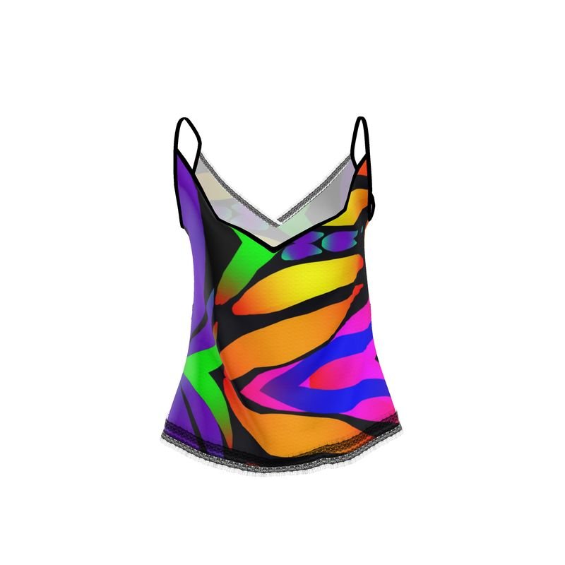 "Butterfly Rainbow" Satin Cami - ZandyXR The Unique VR Art Boutique