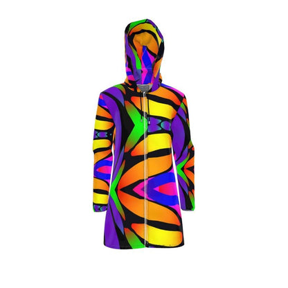 "Butterfly Rainbow" Women's Breathable Hooded Rain Jacket - ZandyXR The Unique VR Art Boutique