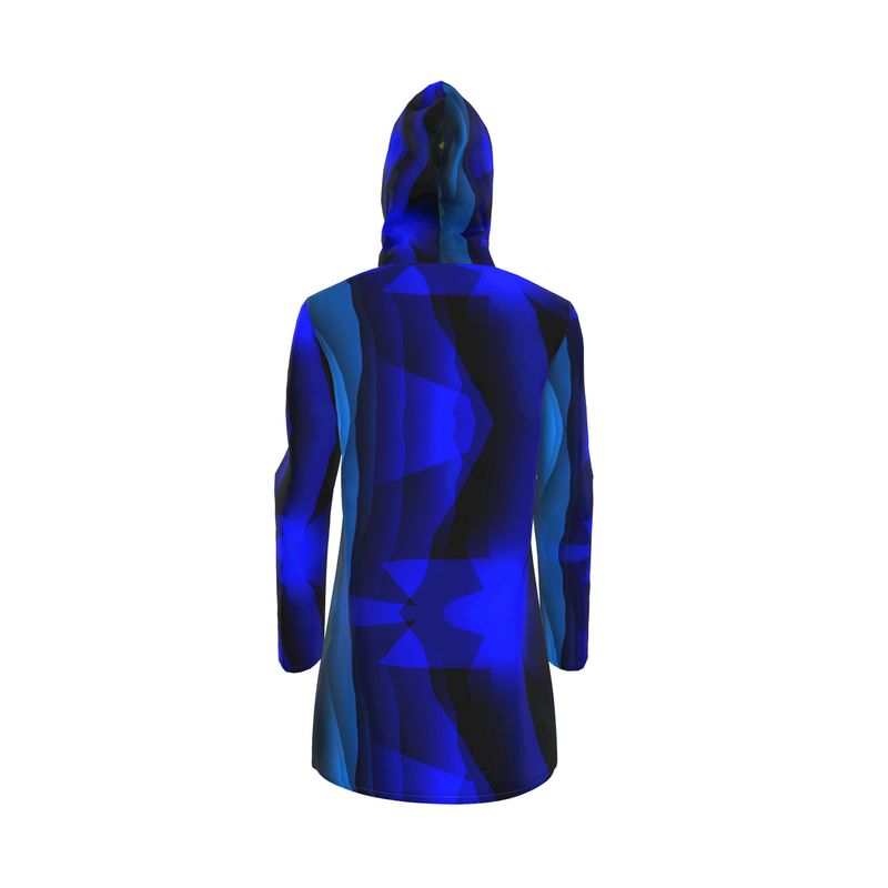 " Labradorite" Women's Hooded Breathable Rain Jacket - ZandyXR The Unique VR Art Boutique