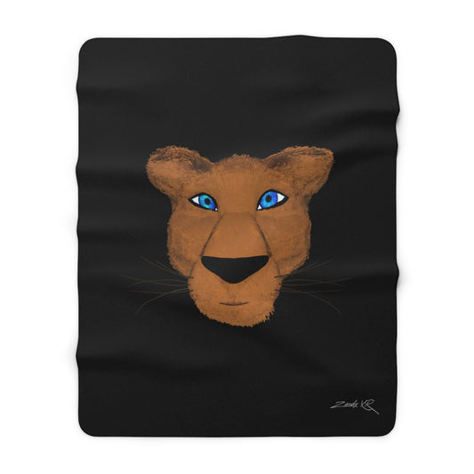 Panther Sherpa Fleece Blanket