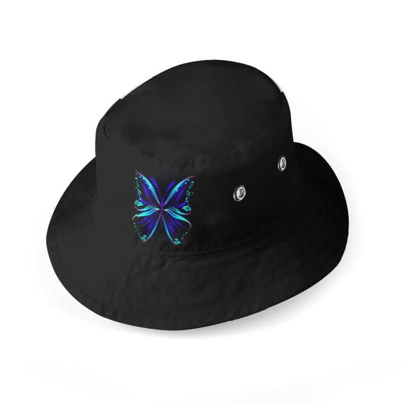 "Flutter" Custom Wide Brim Bucket Hat
