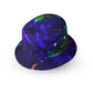 "Chromatic Color Explosion" Custom Narrow Brim Bucket Hat