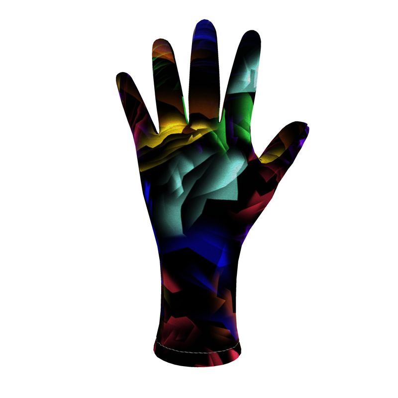 "Virgin Rainbow Opal" Fleece Gloves