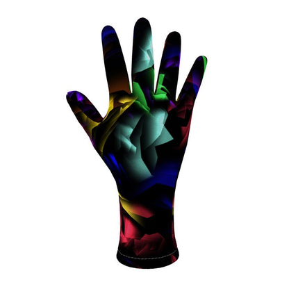 "Virgin Rainbow Opal" Fleece Gloves