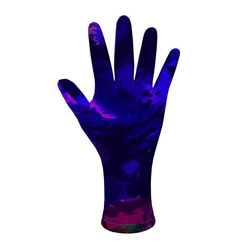"Rainbow Color Explosion" Fleece Gloves
