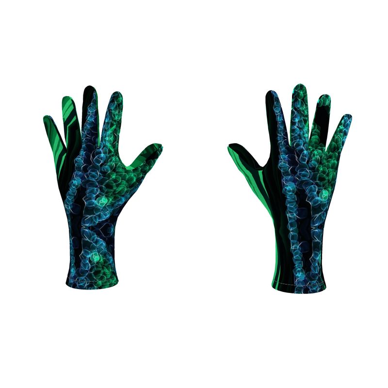 "Malachite" Fleece Gloves