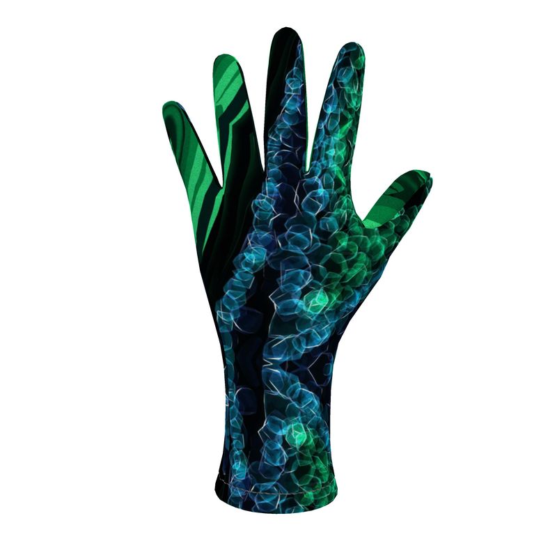 "Malachite" Fleece Gloves