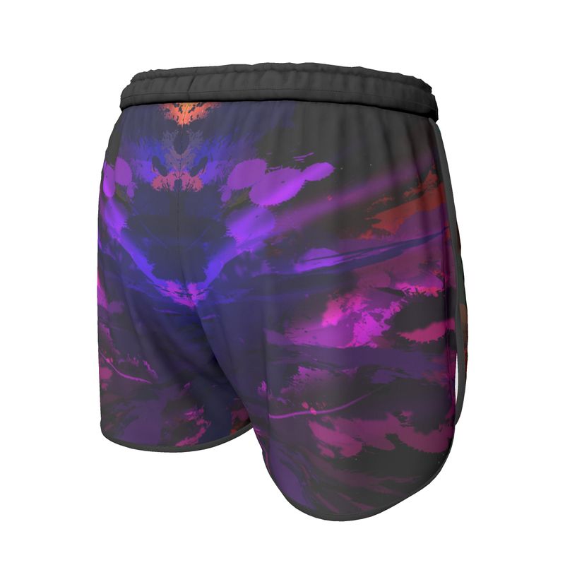 "Rainbow Color Explosion" Custom Running Shorts